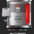 SSDの空き領域が500MB切った